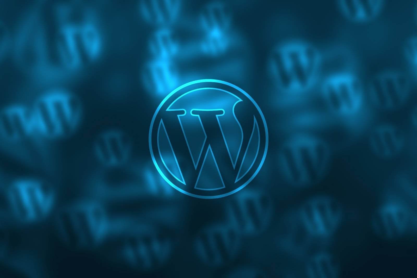 WordPress sininen kuva